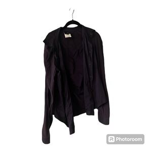 Just Cavalli purple button down blouse